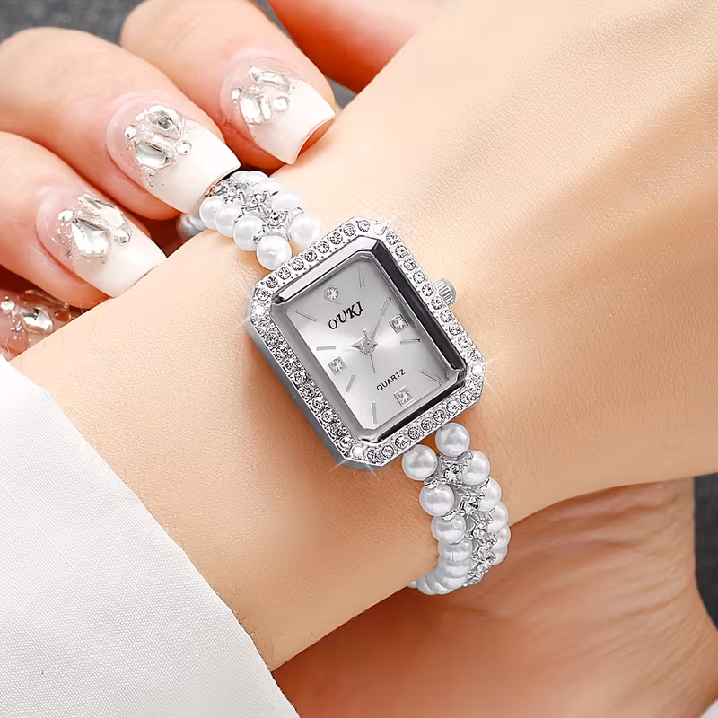 1pc Tydda Women' Elegant Minimalist Square Watch with Quartz Movement, Rectangular Wristwatch Suitable for Casual & Professional Wear, Alloy Case &, - Scale - Everyday Timepiece for, Meetings, Dates, Errands